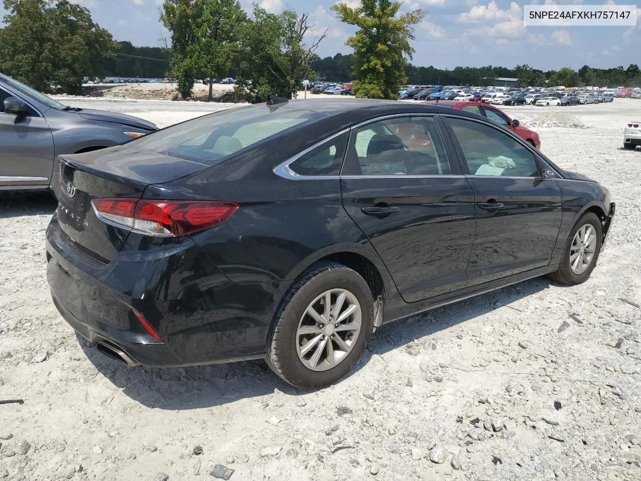 2019 Hyundai Sonata Se VIN: 5NPE24AFXKH757147 Lot: 69623234