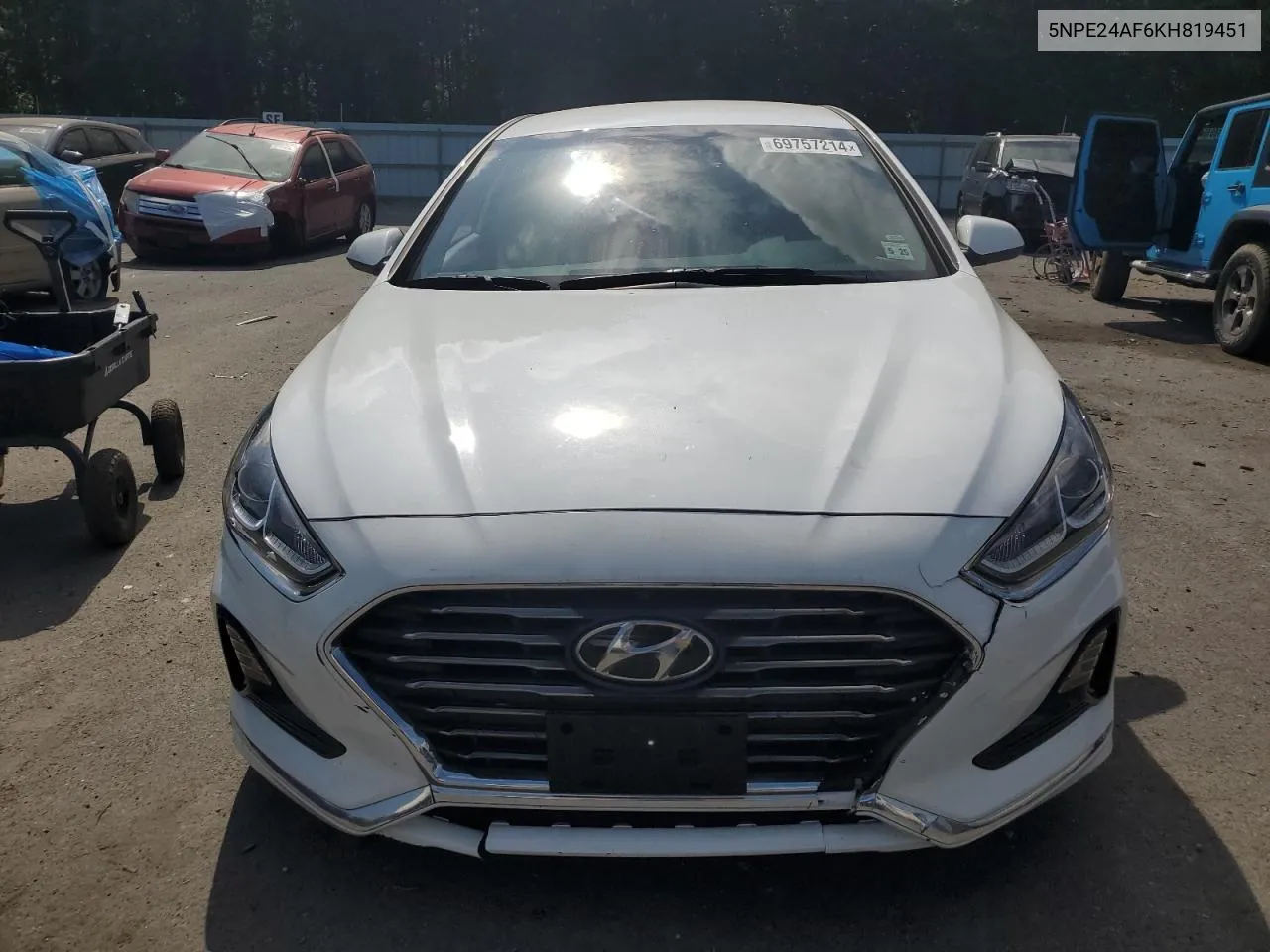 2019 Hyundai Sonata Se VIN: 5NPE24AF6KH819451 Lot: 69757214