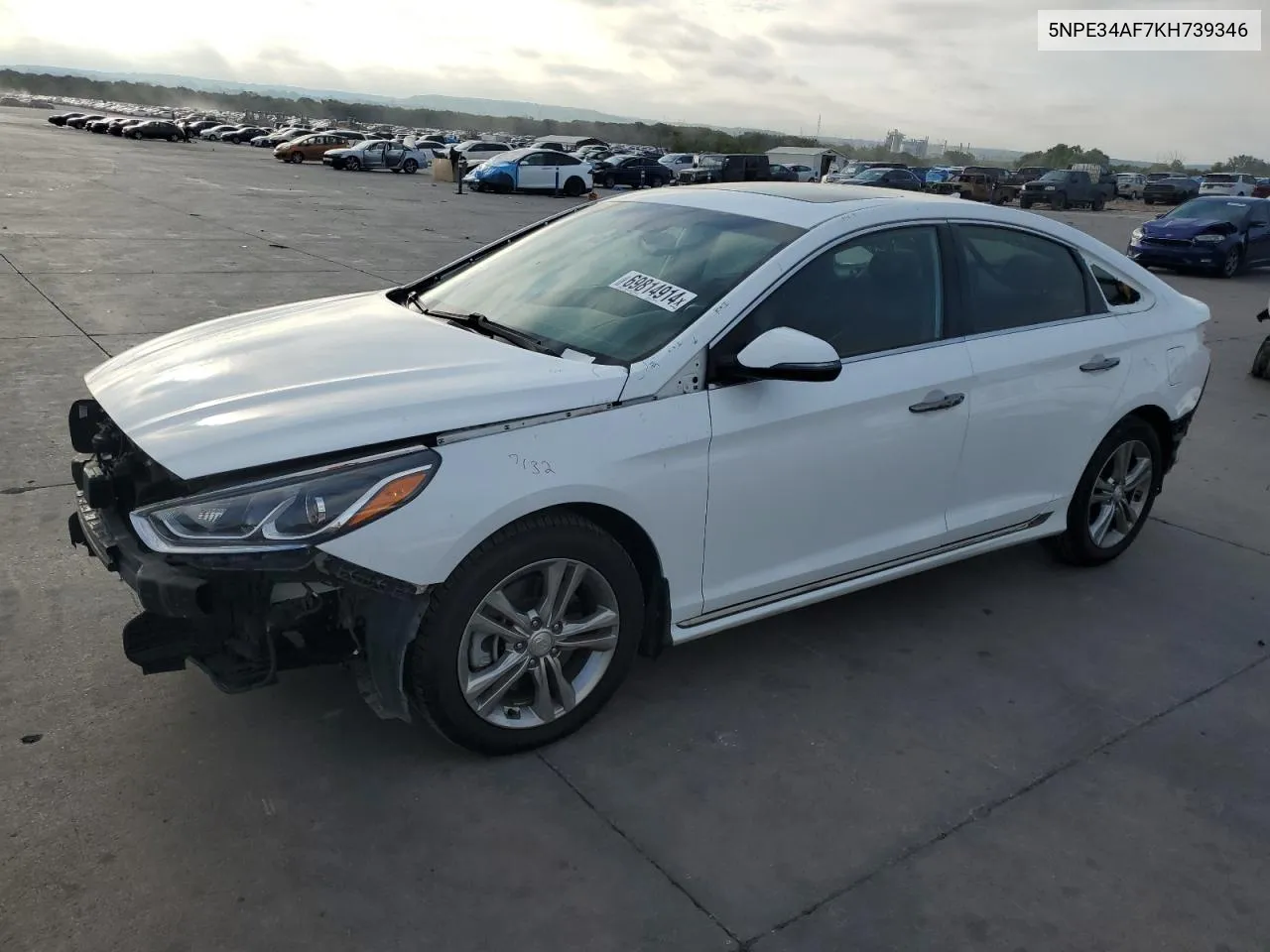 2019 Hyundai Sonata Limited VIN: 5NPE34AF7KH739346 Lot: 69814914