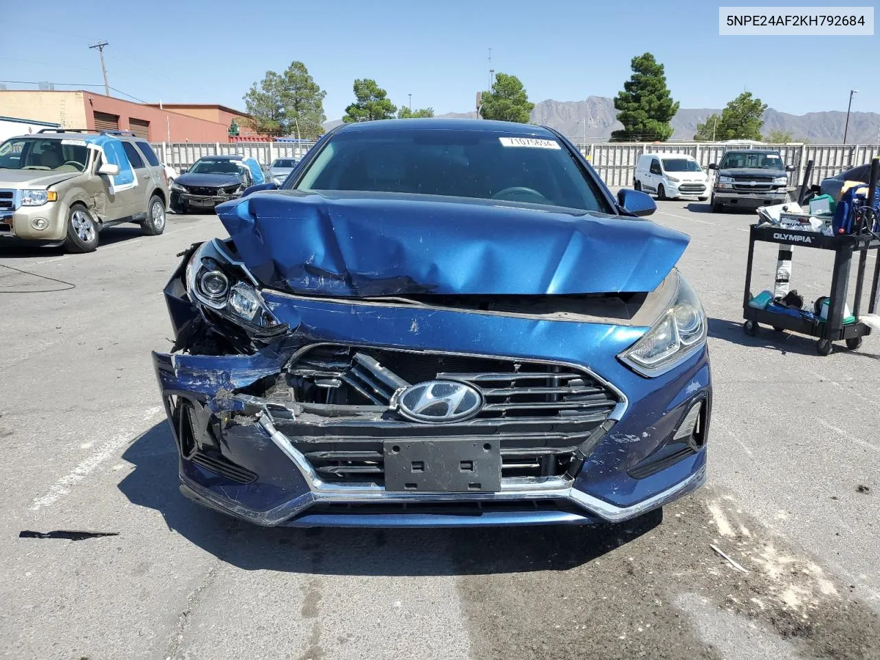 2019 Hyundai Sonata Se VIN: 5NPE24AF2KH792684 Lot: 71075694