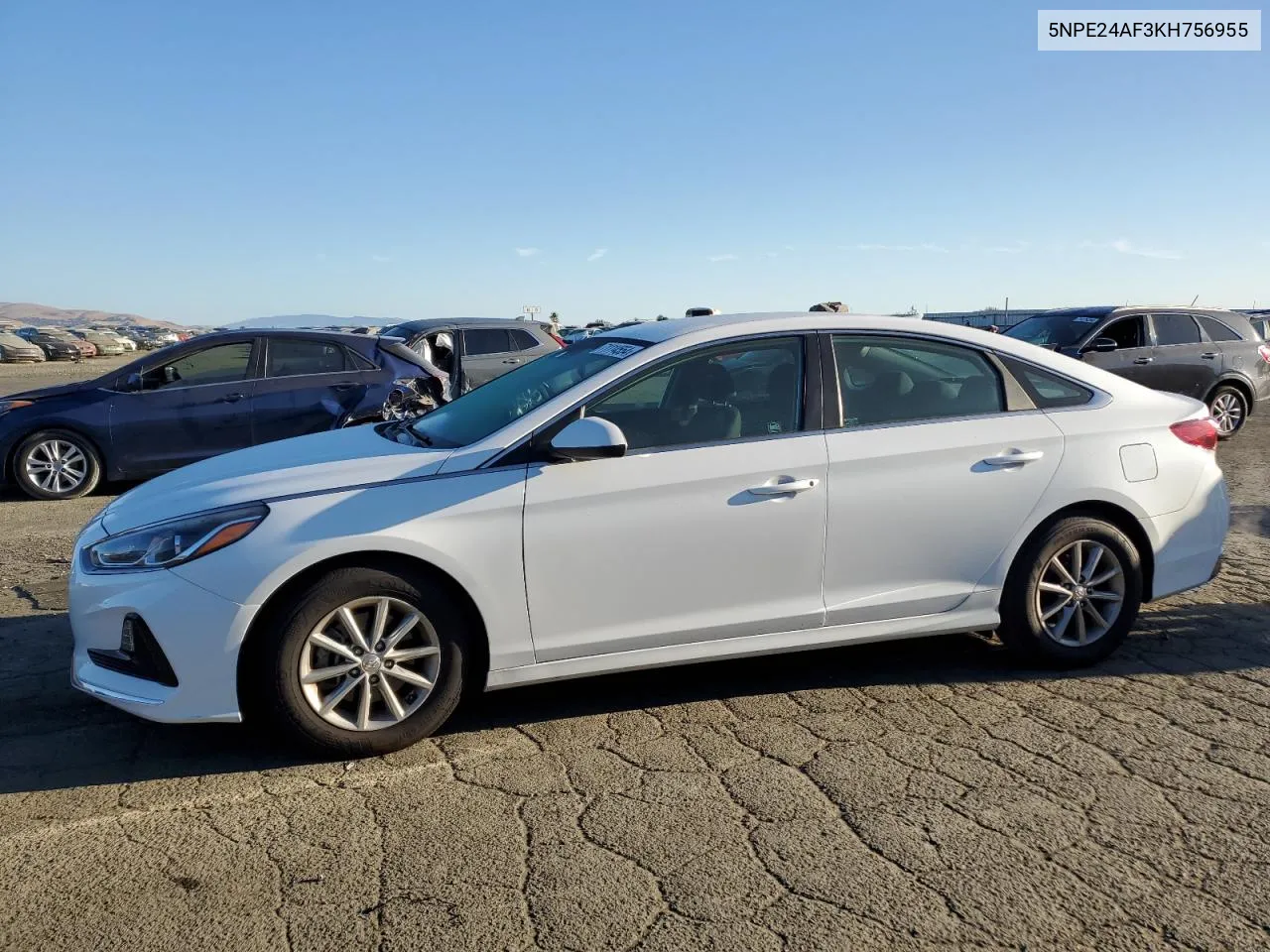 2019 Hyundai Sonata Se VIN: 5NPE24AF3KH756955 Lot: 71114554