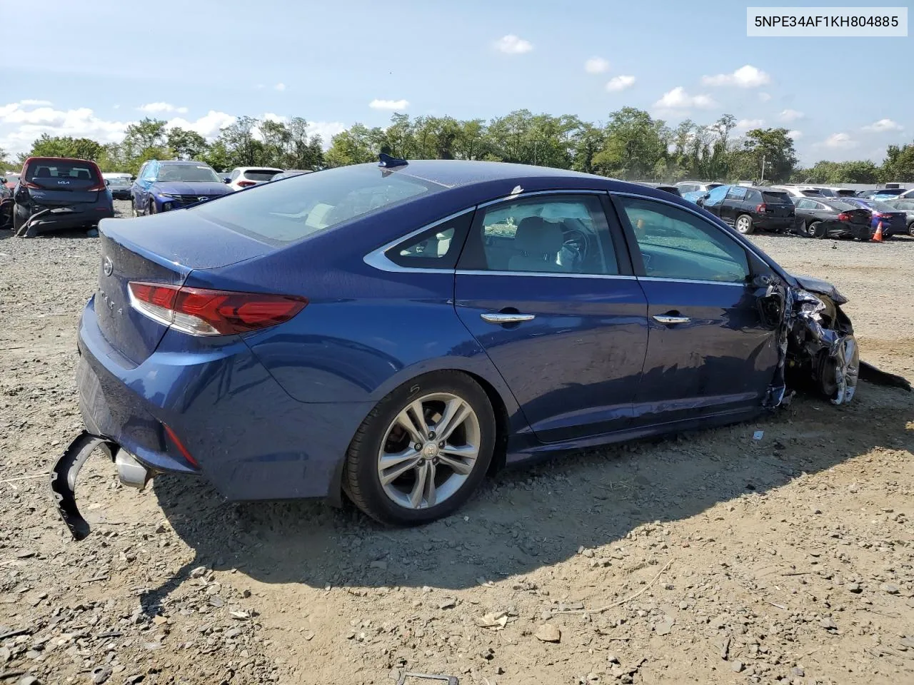 2019 Hyundai Sonata Limited VIN: 5NPE34AF1KH804885 Lot: 71211904