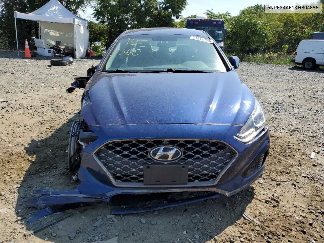 5NPE34AF1KH804885 2019 Hyundai Sonata Limited