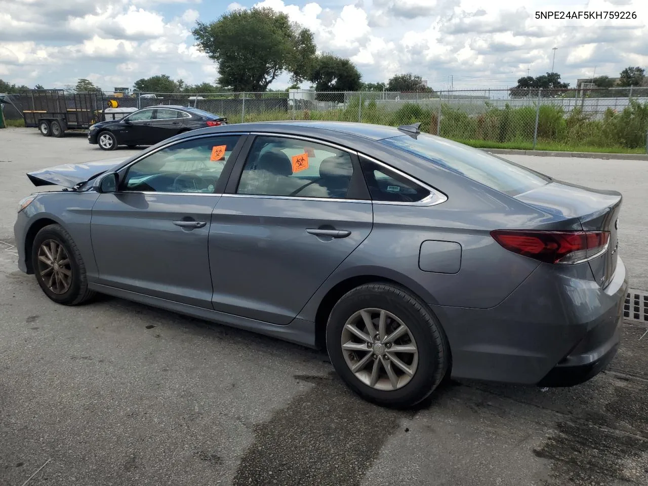 2019 Hyundai Sonata Se VIN: 5NPE24AF5KH759226 Lot: 71980084