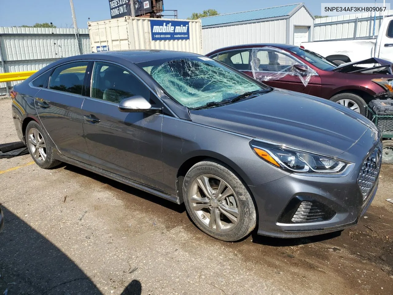 2019 Hyundai Sonata Limited VIN: 5NPE34AF3KH809067 Lot: 72231734