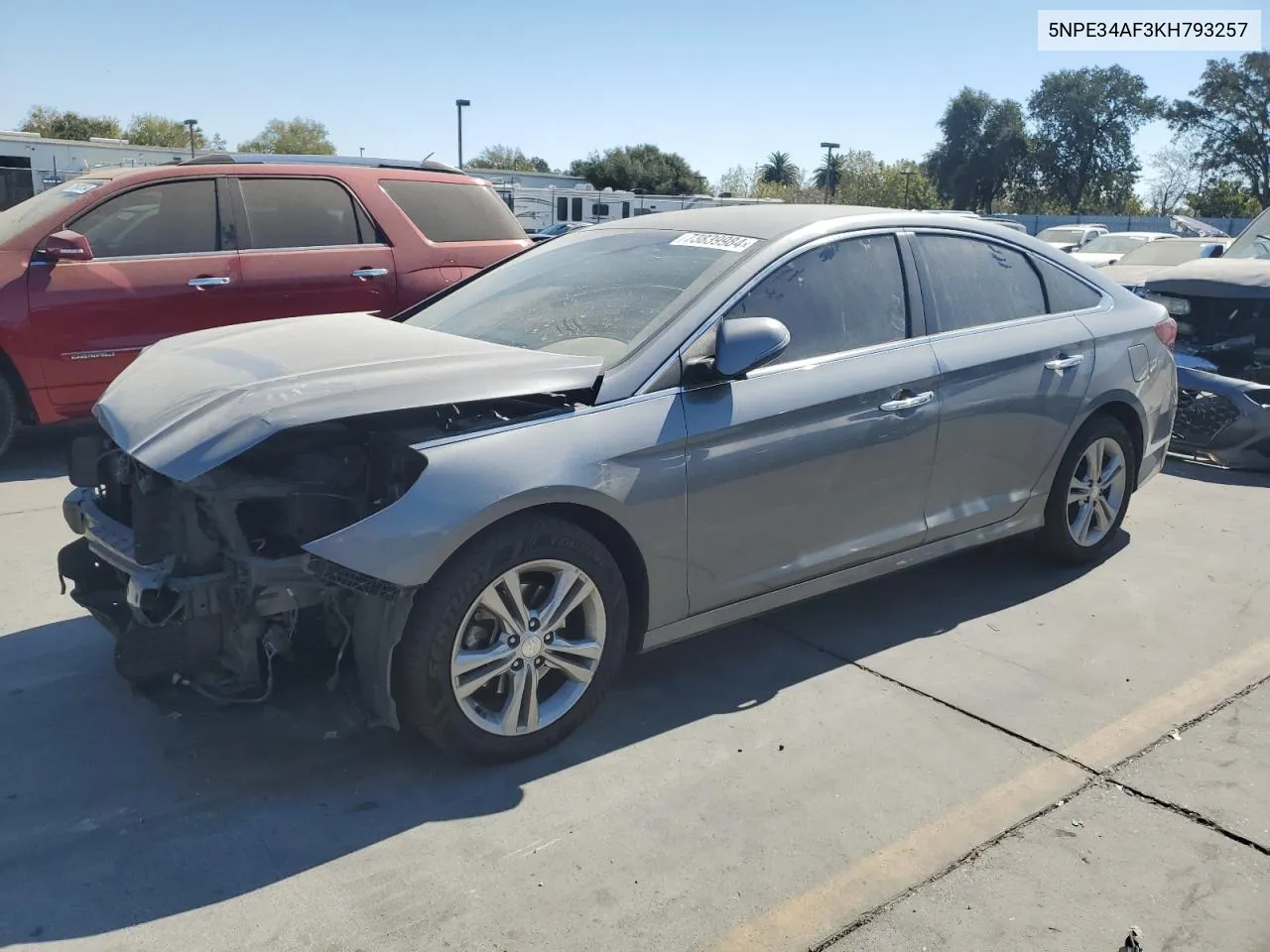 2019 Hyundai Sonata Limited VIN: 5NPE34AF3KH793257 Lot: 73839984