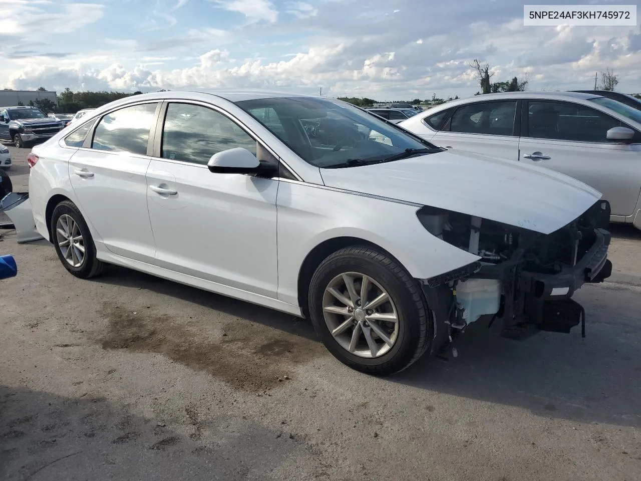 2019 Hyundai Sonata Se VIN: 5NPE24AF3KH745972 Lot: 74078214