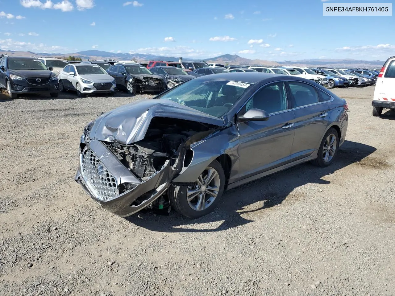 2019 Hyundai Sonata Limited VIN: 5NPE34AF8KH761405 Lot: 74300454