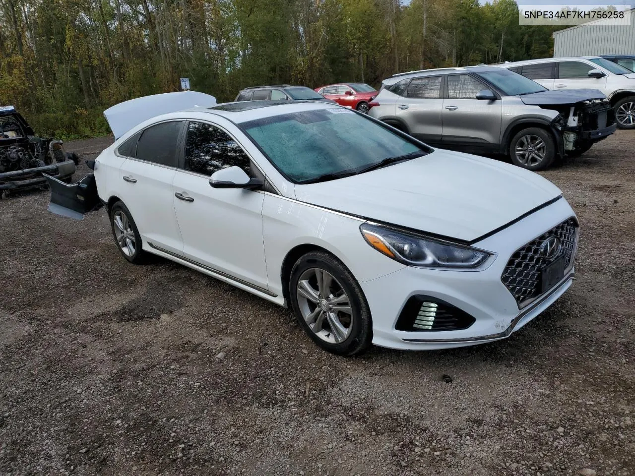 2019 Hyundai Sonata Limited VIN: 5NPE34AF7KH756258 Lot: 74338114