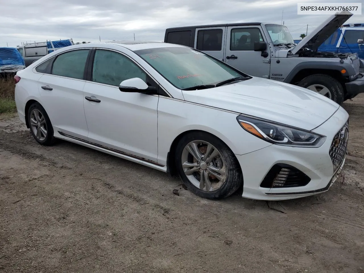 2019 Hyundai Sonata Limited VIN: 5NPE34AFXKH766377 Lot: 74615034