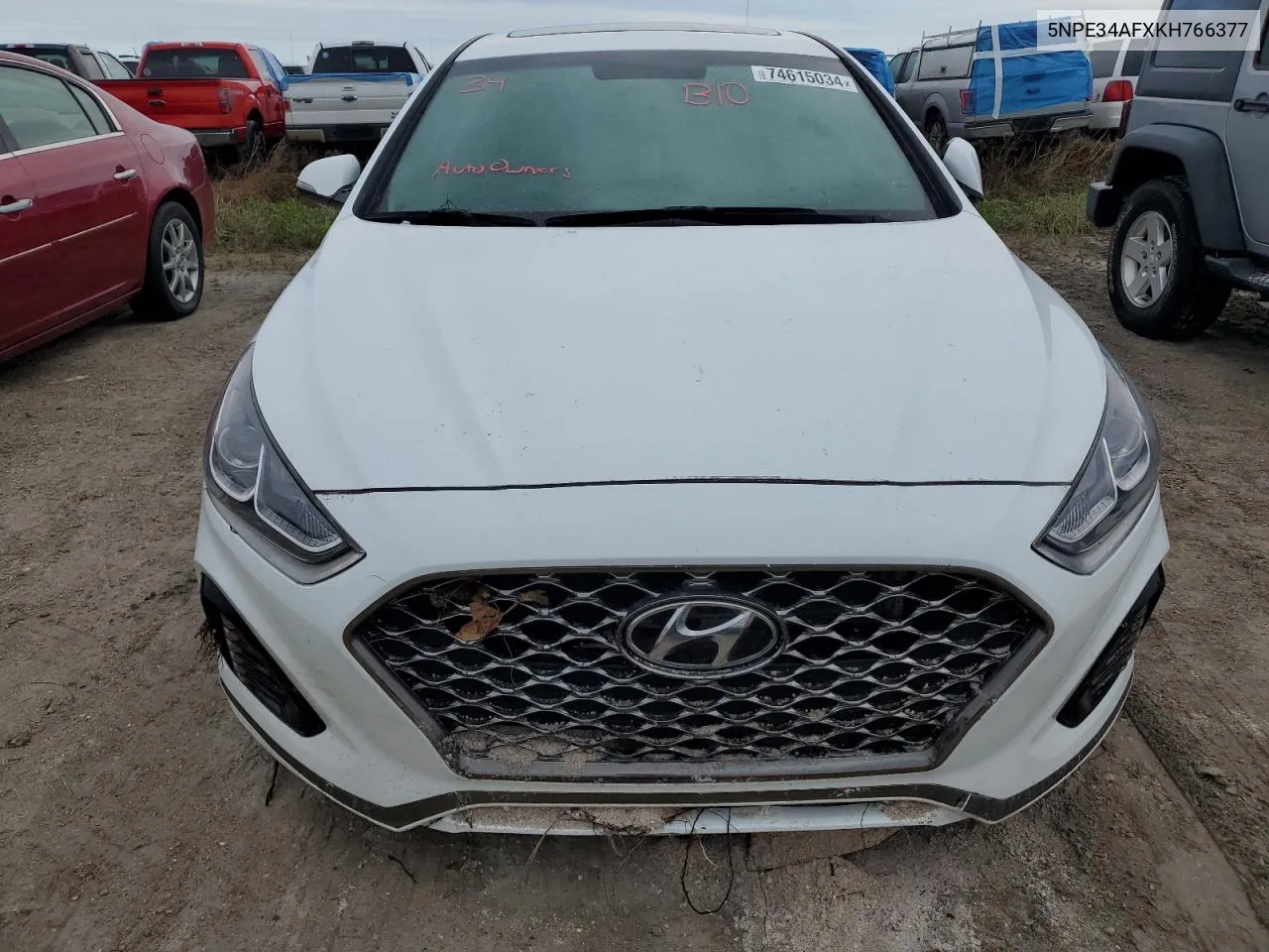 2019 Hyundai Sonata Limited VIN: 5NPE34AFXKH766377 Lot: 74615034