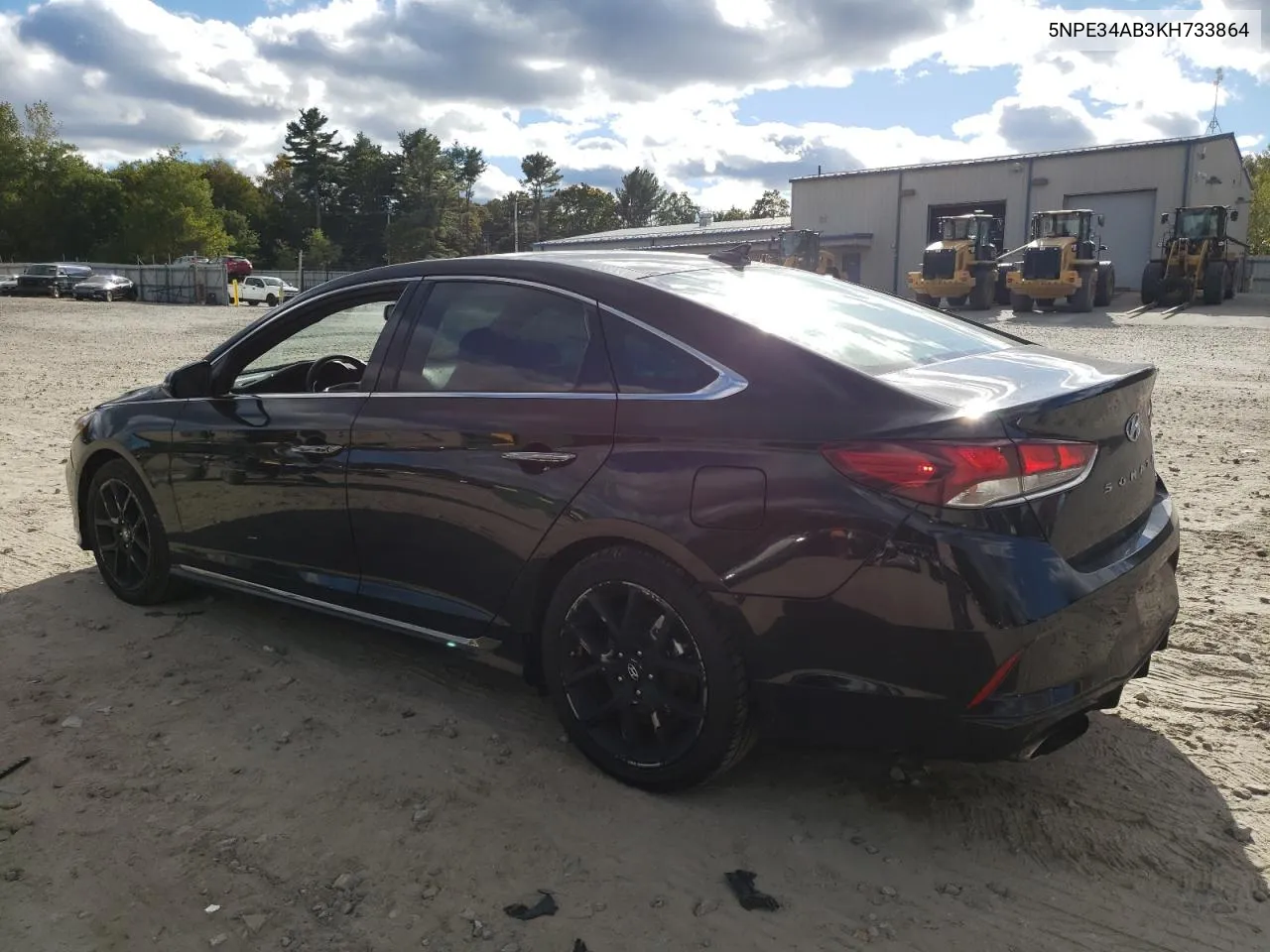 2019 Hyundai Sonata Limited Turbo VIN: 5NPE34AB3KH733864 Lot: 74767394