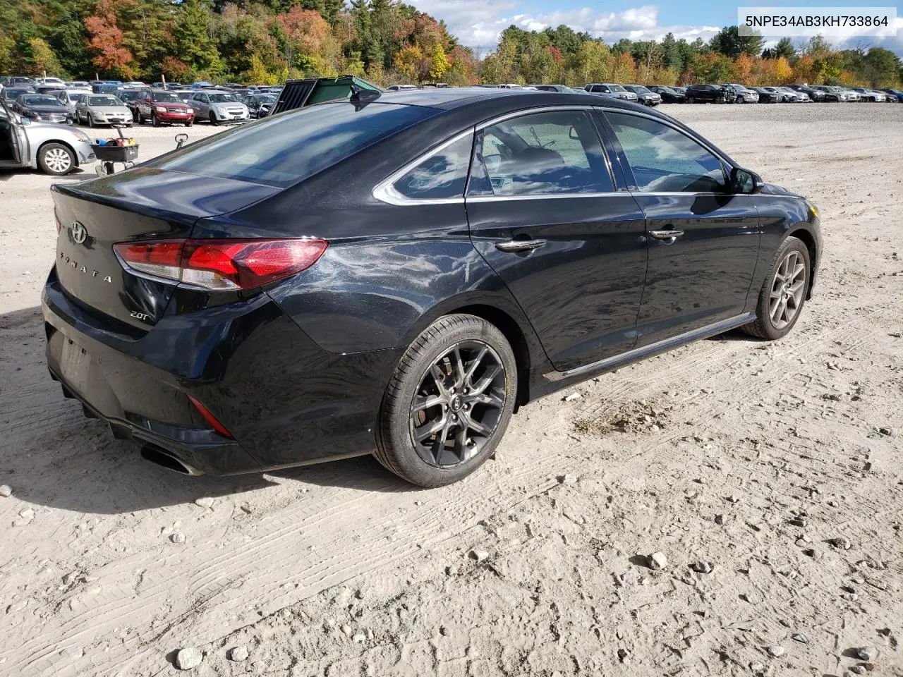 2019 Hyundai Sonata Limited Turbo VIN: 5NPE34AB3KH733864 Lot: 74767394