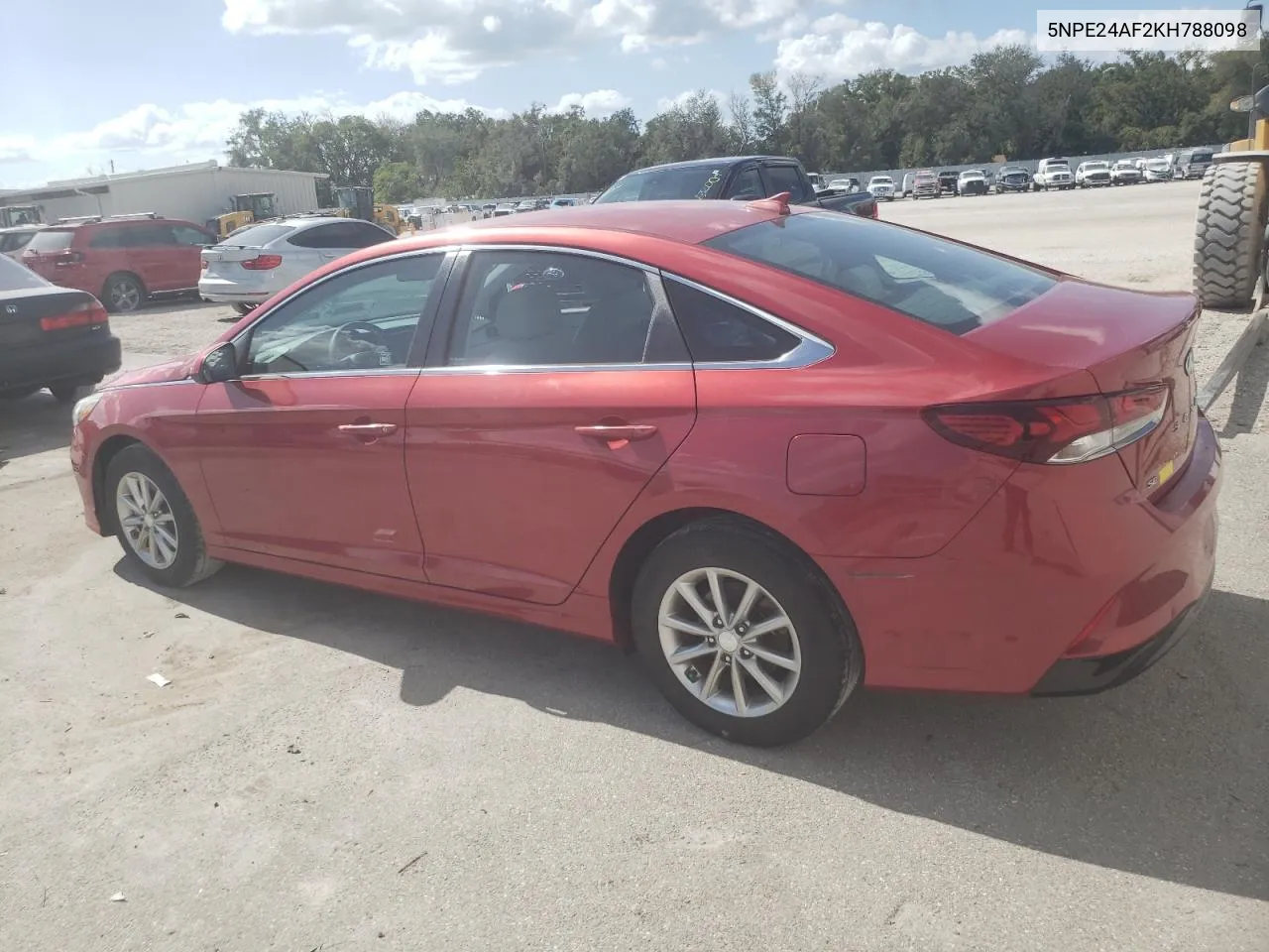 2019 Hyundai Sonata Se VIN: 5NPE24AF2KH788098 Lot: 75681744