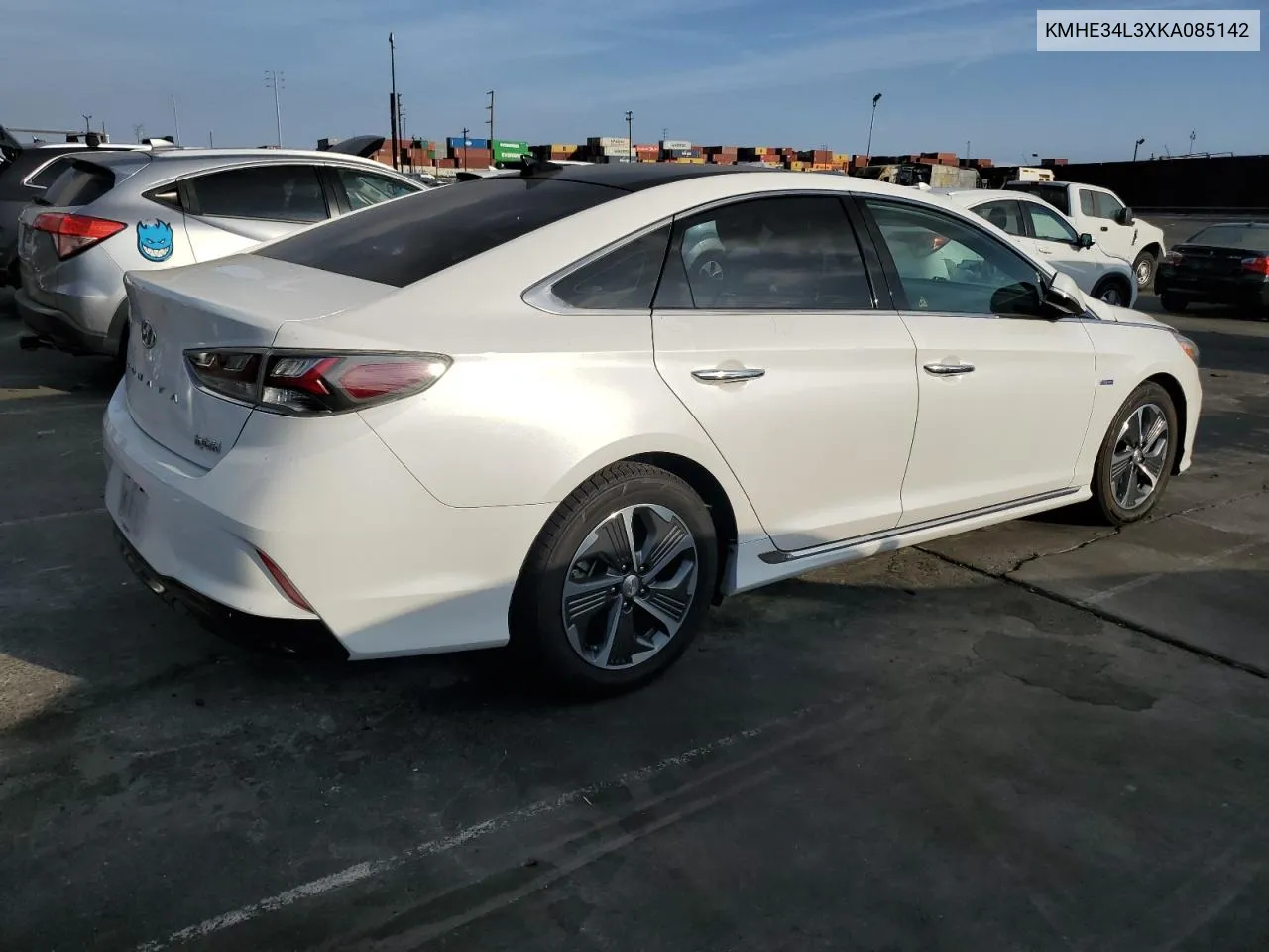 2019 Hyundai Sonata Hybrid VIN: KMHE34L3XKA085142 Lot: 75692064