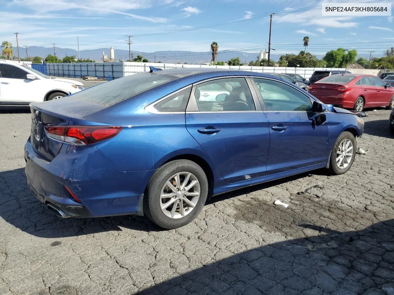 2019 Hyundai Sonata Se VIN: 5NPE24AF3KH805684 Lot: 75736064