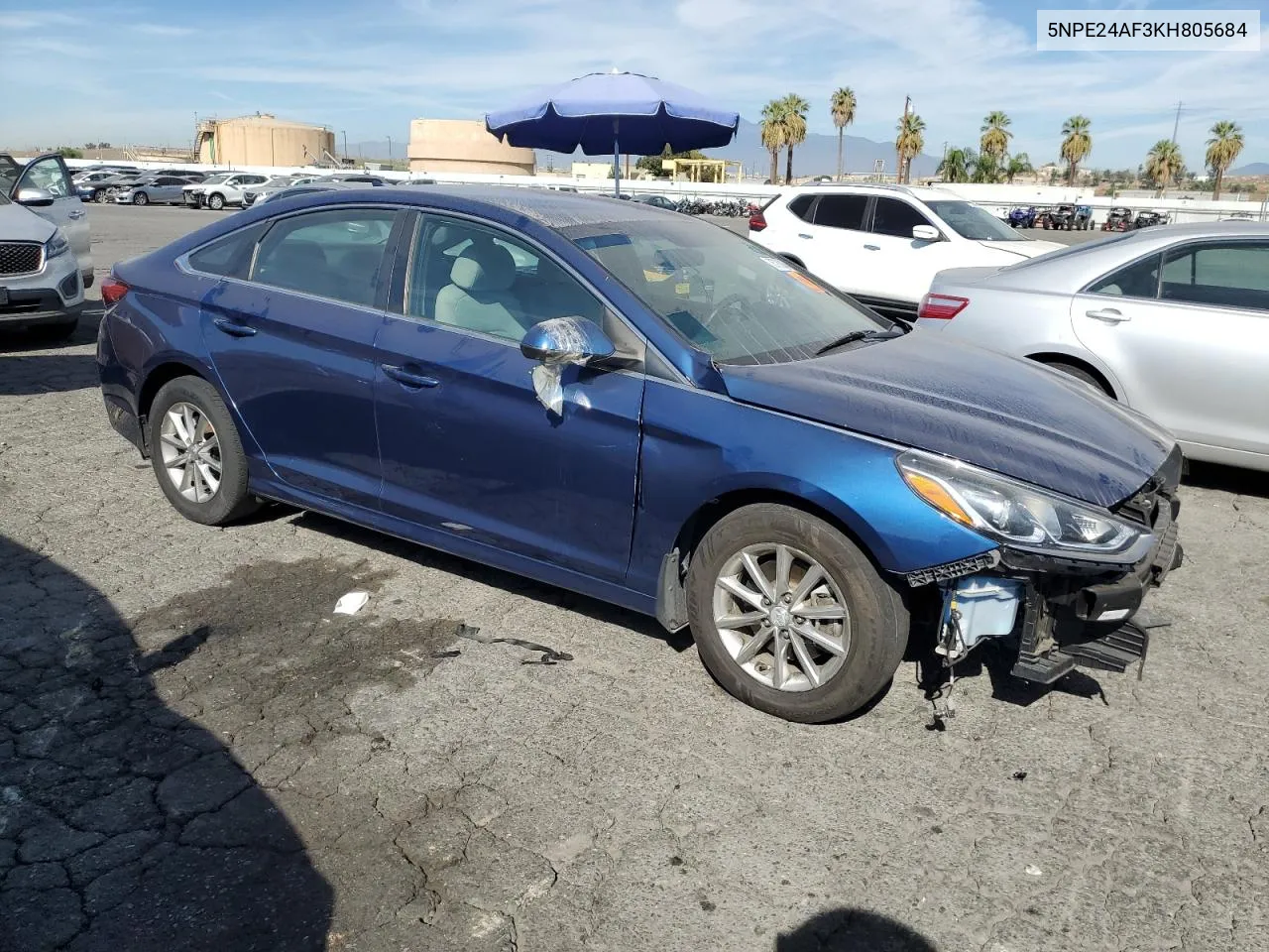 2019 Hyundai Sonata Se VIN: 5NPE24AF3KH805684 Lot: 75736064