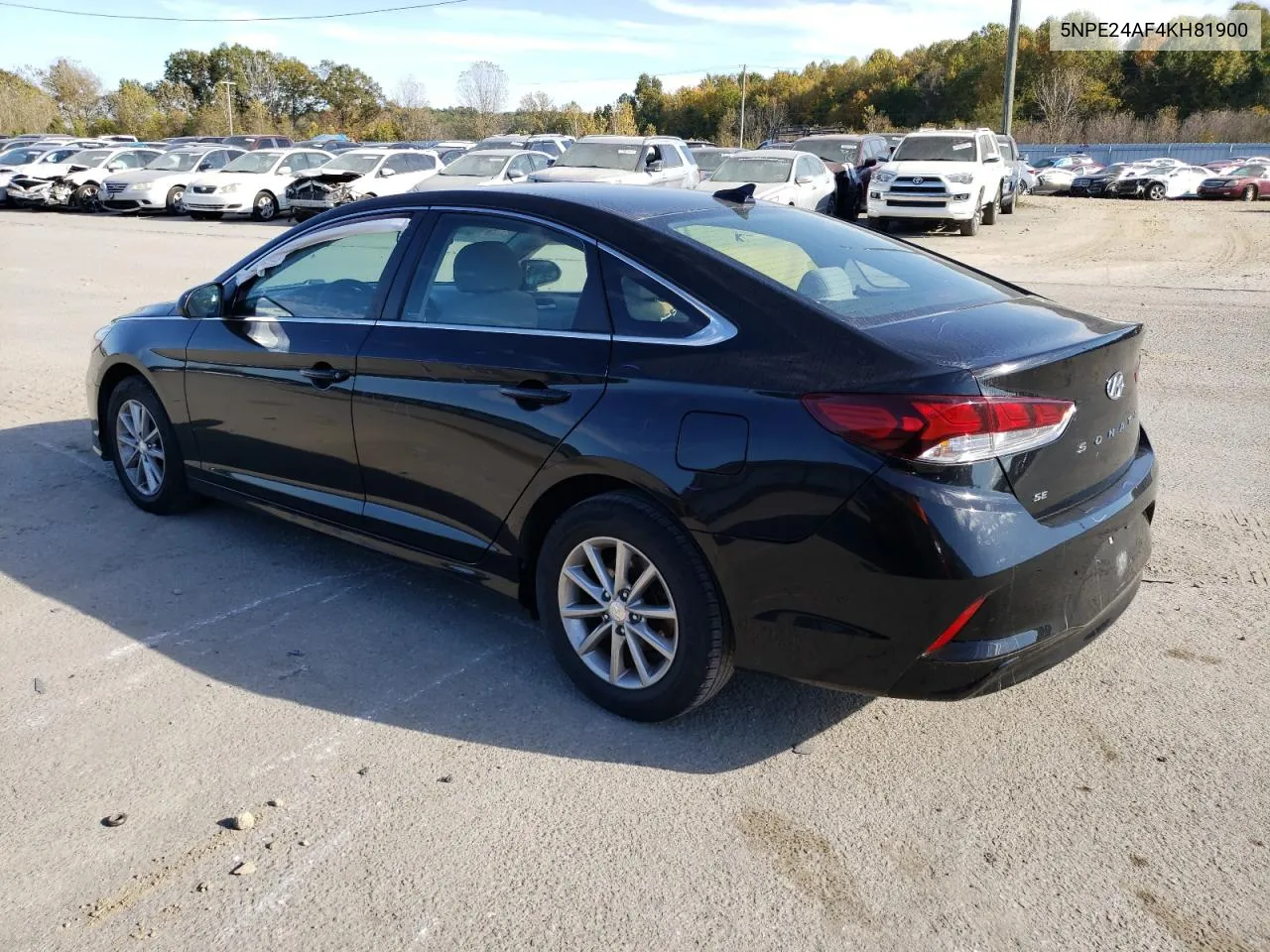 2019 Hyundai Sonata Se VIN: 5NPE24AF4KH81900 Lot: 75784834