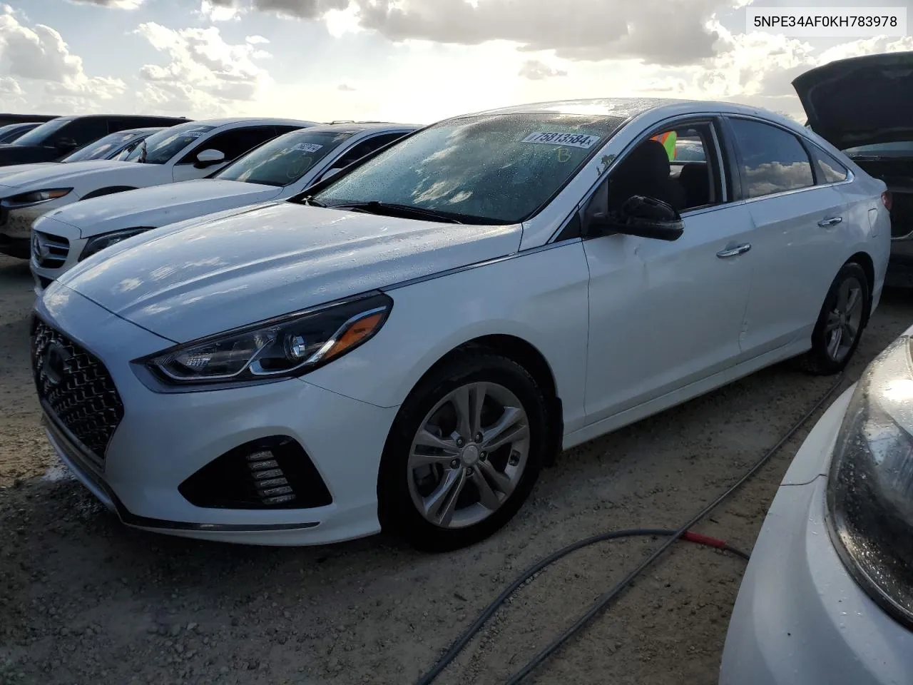 2019 Hyundai Sonata Limited VIN: 5NPE34AF0KH783978 Lot: 75813584