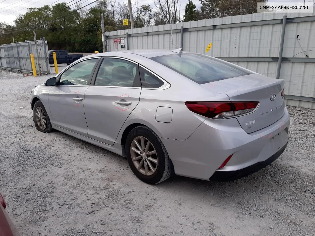 2019 Hyundai Sonata Se VIN: 5NPE24AF9KH800280 Lot: 75996814