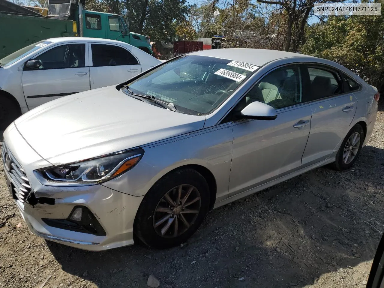 2019 Hyundai Sonata Se VIN: 5NPE24AF4KH771125 Lot: 76098904