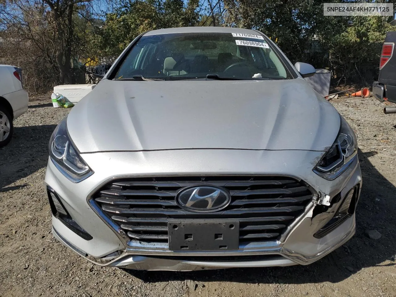 2019 Hyundai Sonata Se VIN: 5NPE24AF4KH771125 Lot: 76098904