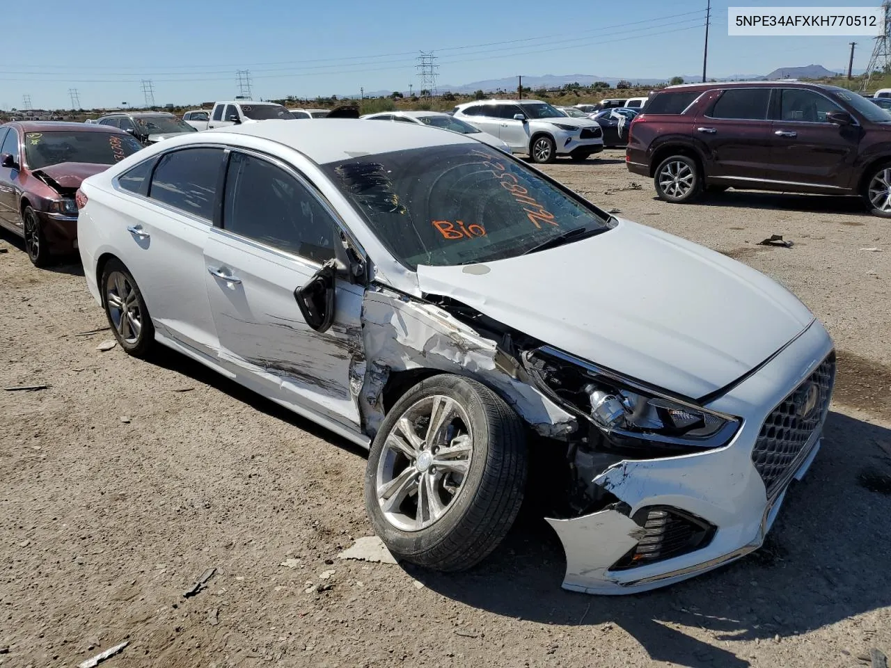 2019 Hyundai Sonata Limited VIN: 5NPE34AFXKH770512 Lot: 76118524