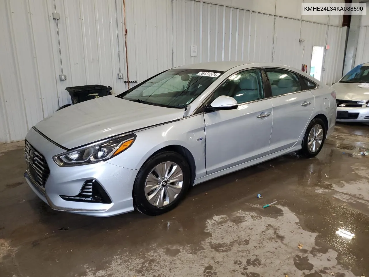 2019 Hyundai Sonata Hybrid VIN: KMHE24L34KA088590 Lot: 76477574