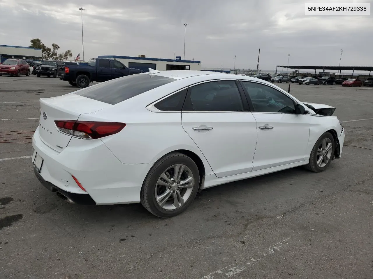 2019 Hyundai Sonata Limited VIN: 5NPE34AF2KH729338 Lot: 76512104