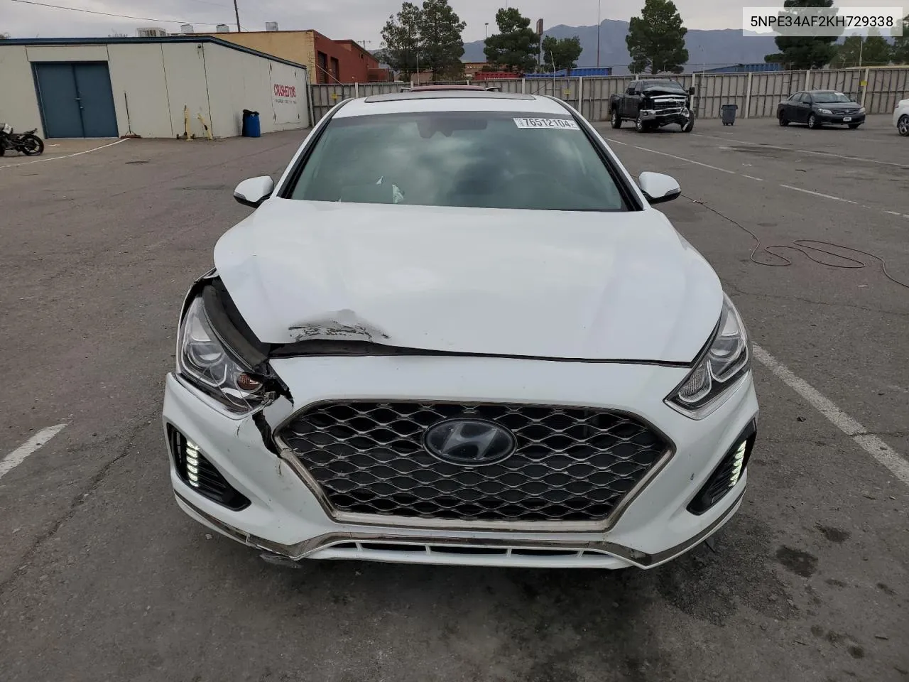 2019 Hyundai Sonata Limited VIN: 5NPE34AF2KH729338 Lot: 76512104