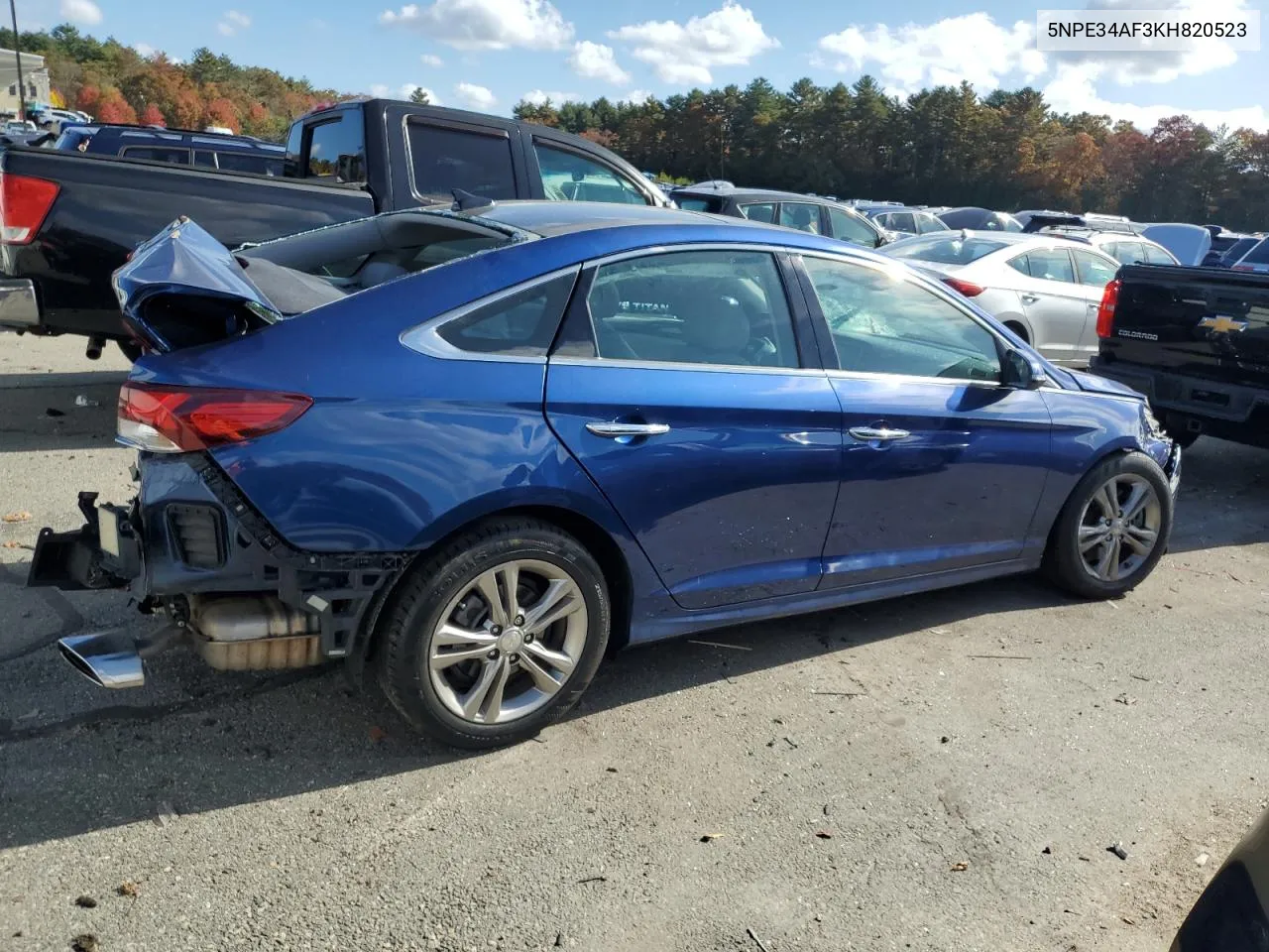 2019 Hyundai Sonata Limited VIN: 5NPE34AF3KH820523 Lot: 76961644