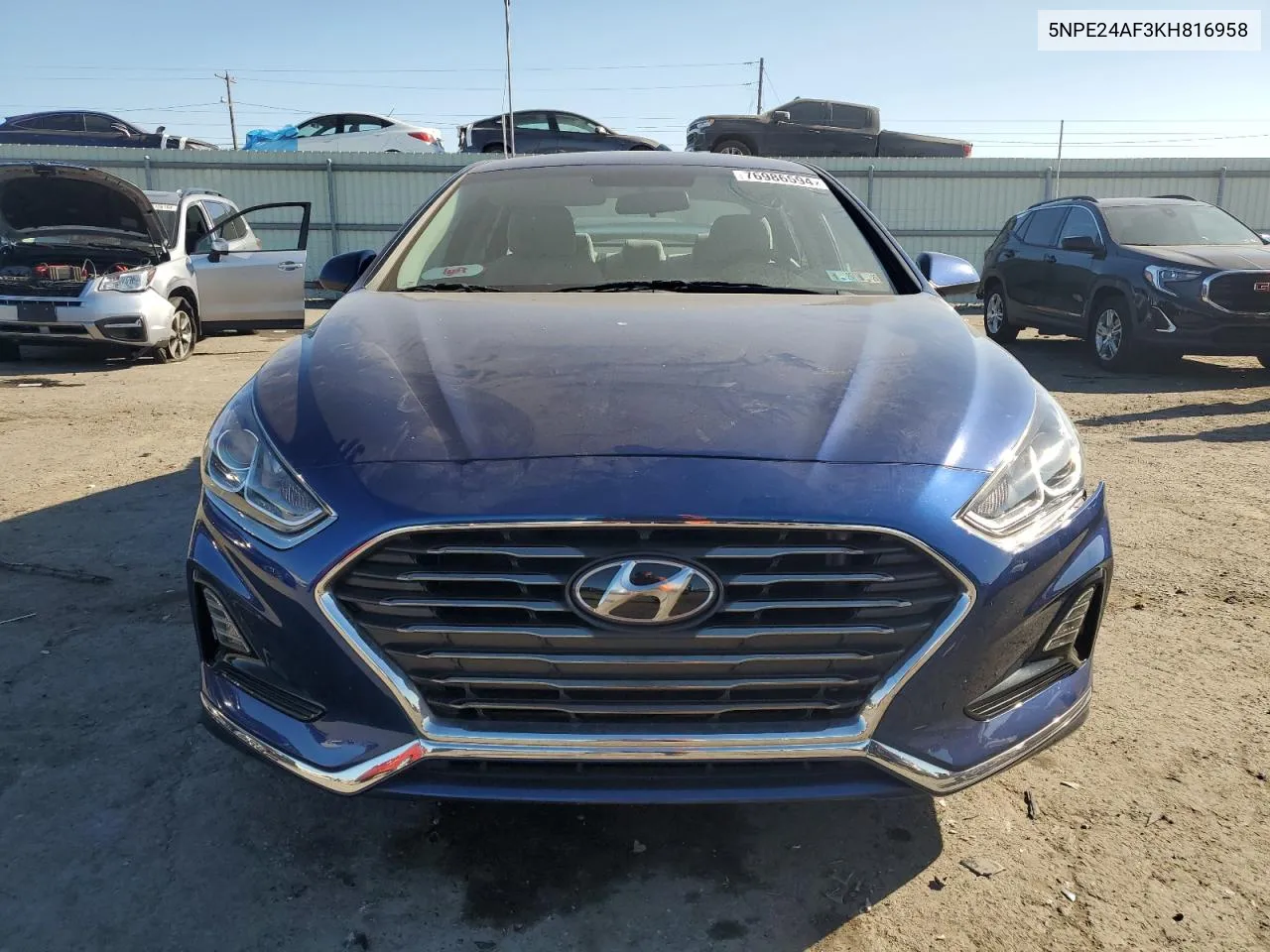 2019 Hyundai Sonata Se VIN: 5NPE24AF3KH816958 Lot: 76986594