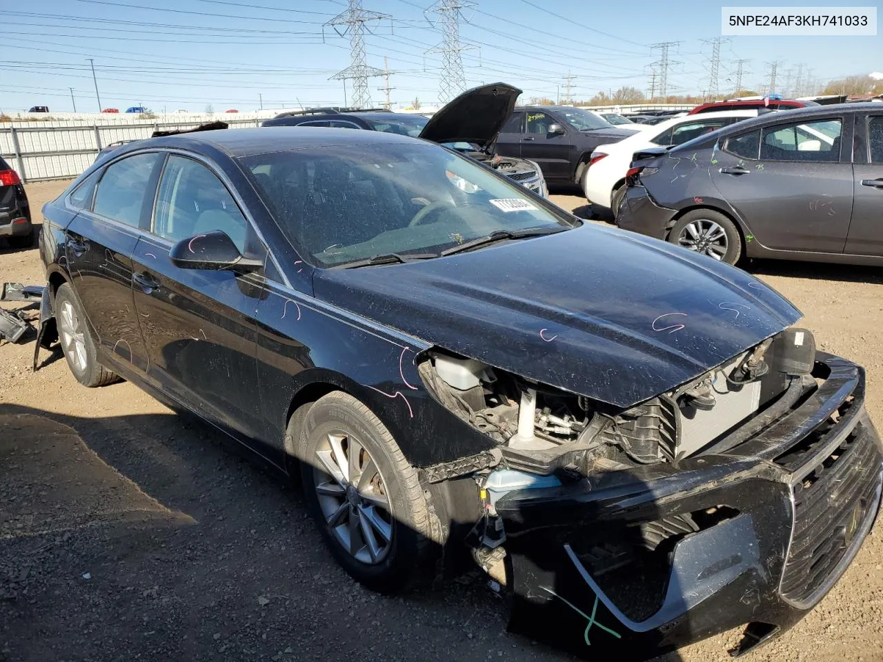 2019 Hyundai Sonata Se VIN: 5NPE24AF3KH741033 Lot: 77320064