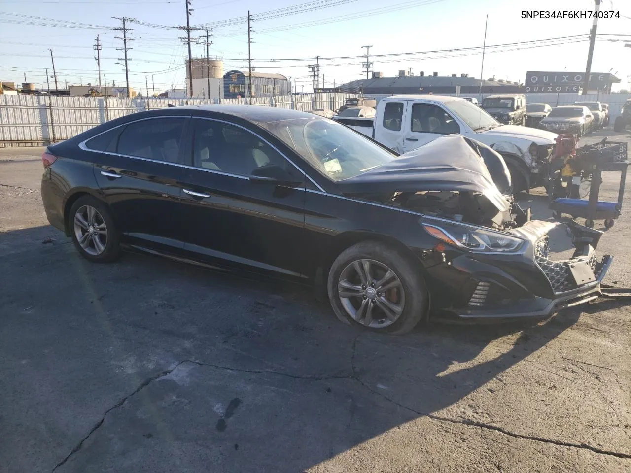 2019 Hyundai Sonata Limited VIN: 5NPE34AF6KH740374 Lot: 77467804