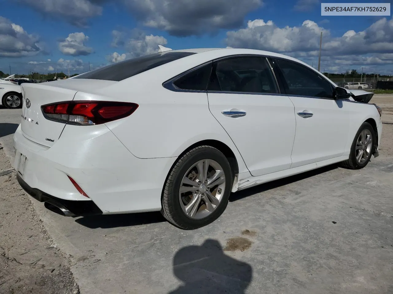 2019 Hyundai Sonata Limited VIN: 5NPE34AF7KH752629 Lot: 77579294