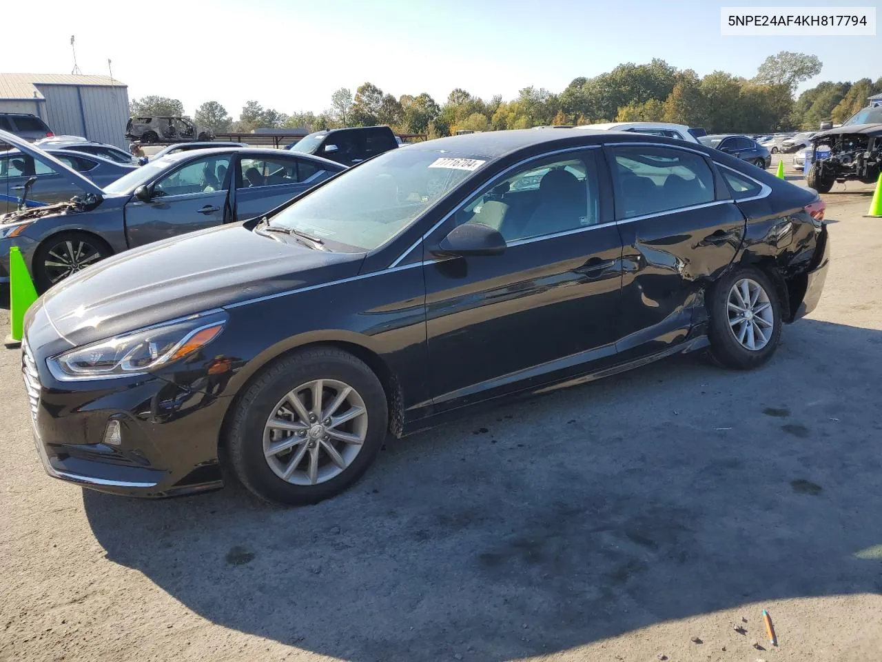 2019 Hyundai Sonata Se VIN: 5NPE24AF4KH817794 Lot: 77716704