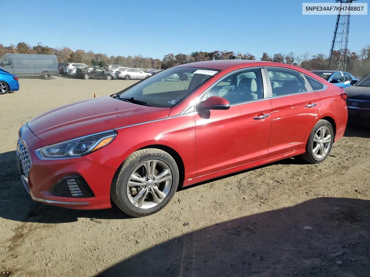 2019 Hyundai Sonata Limited VIN: 5NPE34AF7KH748807 Lot: 77944564