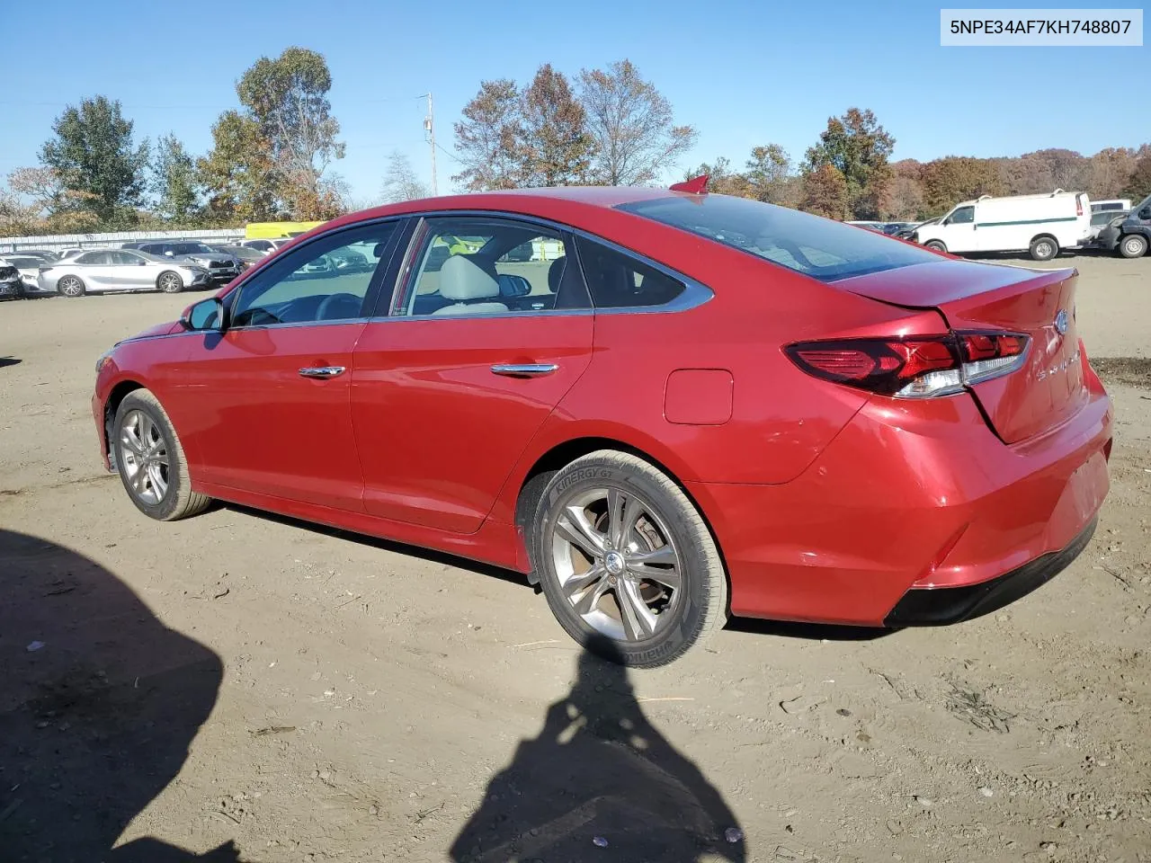 2019 Hyundai Sonata Limited VIN: 5NPE34AF7KH748807 Lot: 77944564