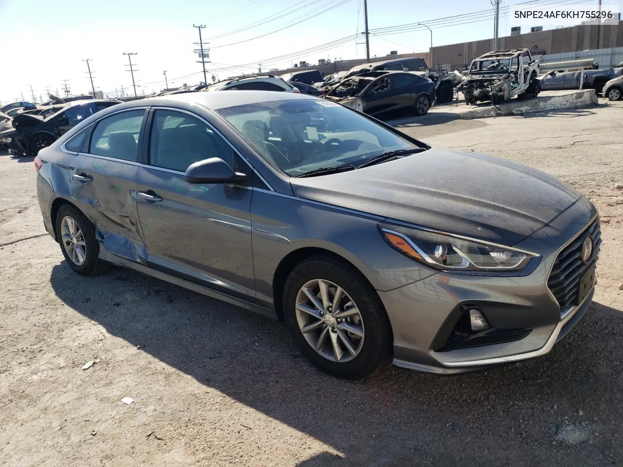 2019 Hyundai Sonata Se VIN: 5NPE24AF6KH755296 Lot: 78085224