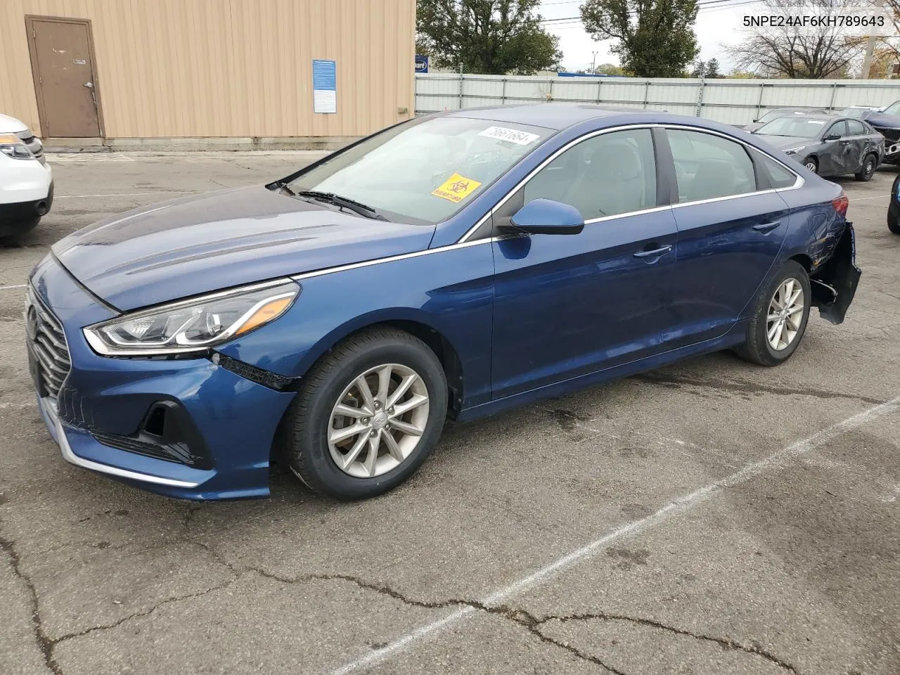 2019 Hyundai Sonata Se VIN: 5NPE24AF6KH789643 Lot: 78661664