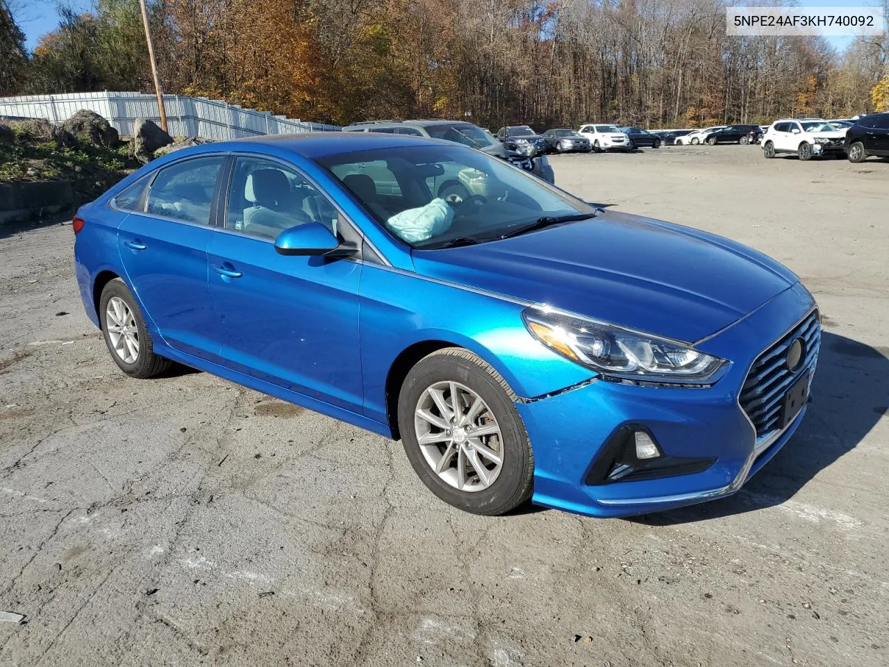 2019 Hyundai Sonata Se VIN: 5NPE24AF3KH740092 Lot: 78810174