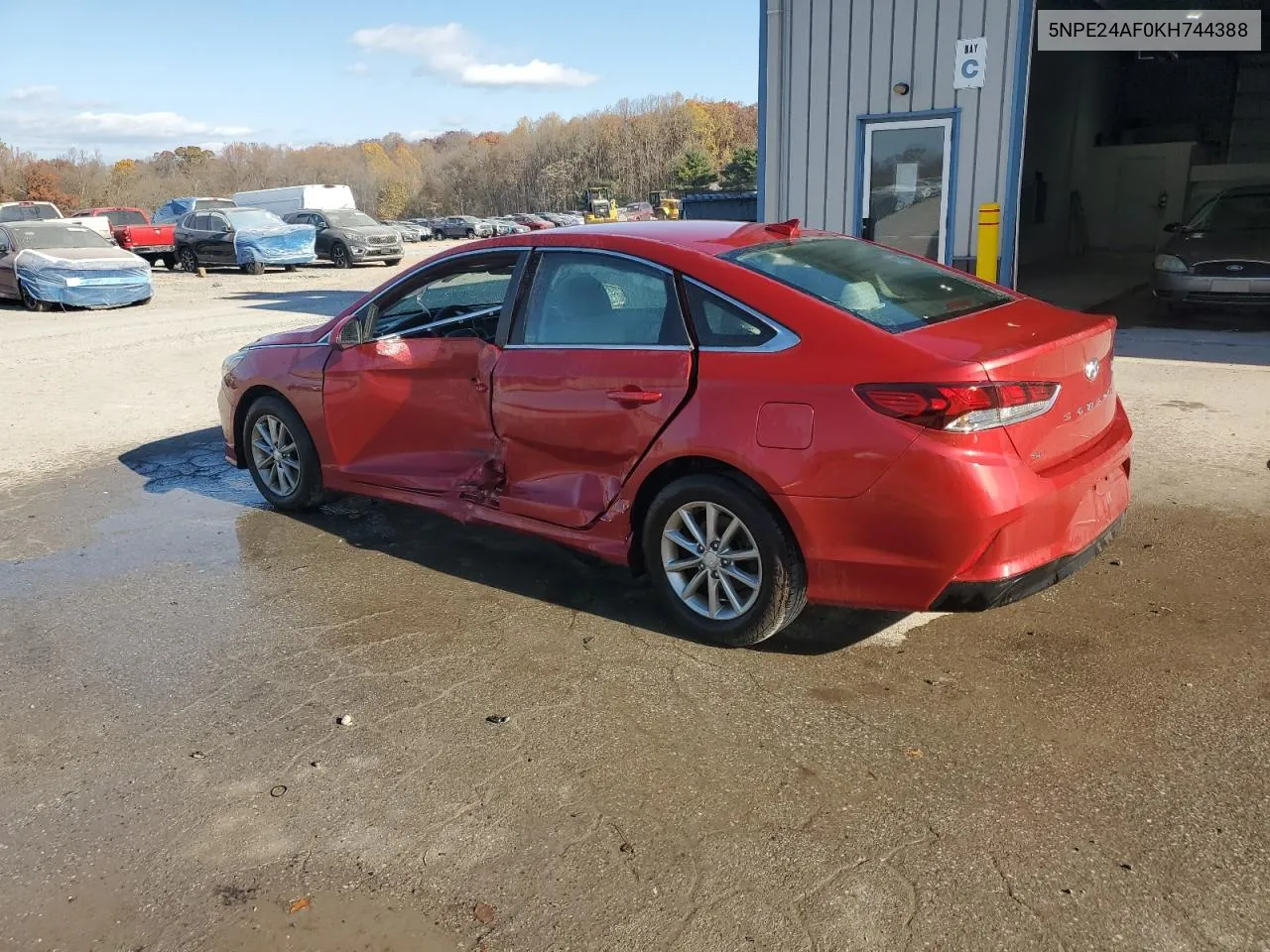 2019 Hyundai Sonata Se VIN: 5NPE24AF0KH744388 Lot: 78886504