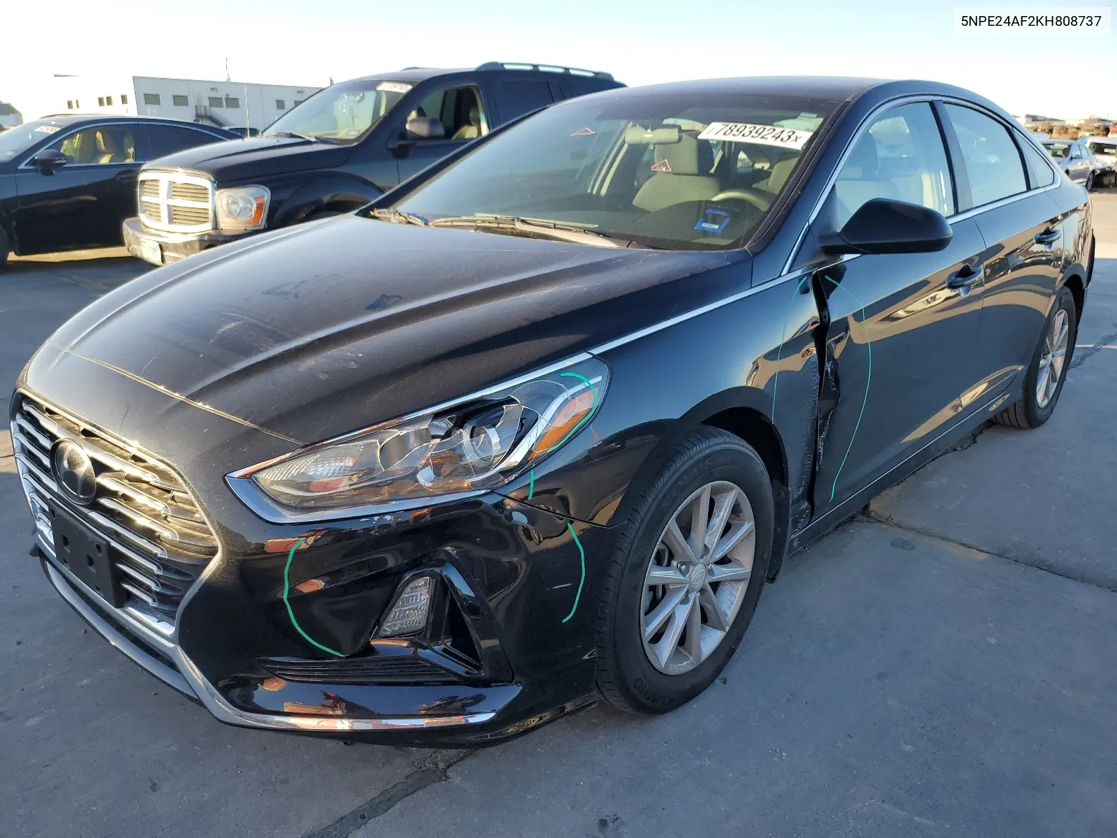 2019 Hyundai Sonata Se VIN: 5NPE24AF2KH808737 Lot: 78939243