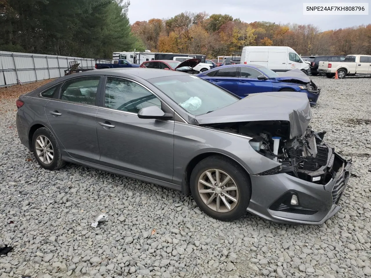 2019 Hyundai Sonata Se VIN: 5NPE24AF7KH808796 Lot: 78944254