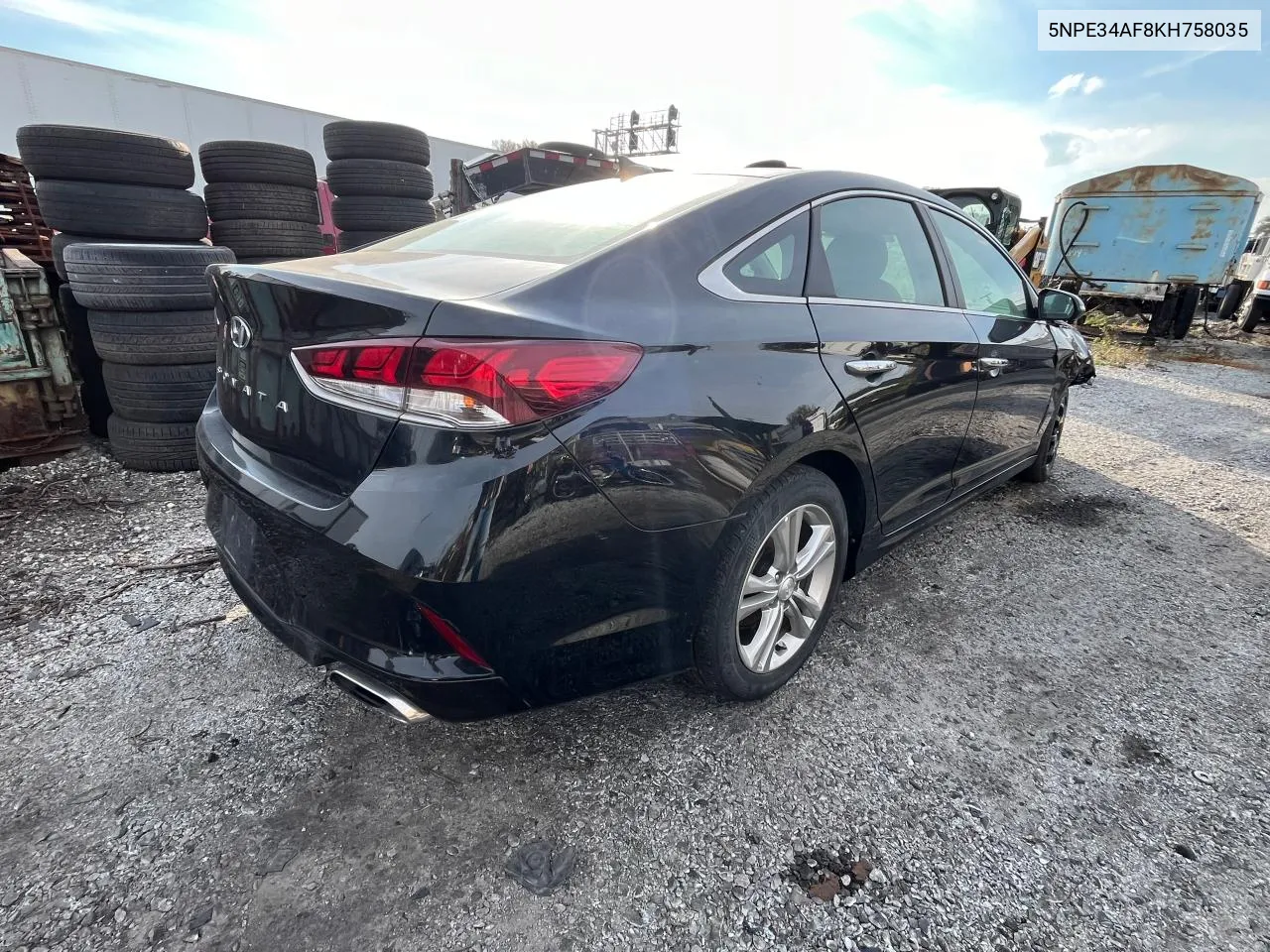 2019 Hyundai Sonata Limited VIN: 5NPE34AF8KH758035 Lot: 79392294