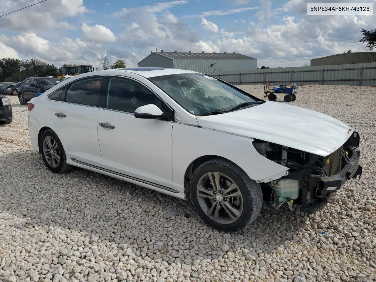 2019 Hyundai Sonata Limited VIN: 5NPE34AF6KH743128 Lot: 79467004