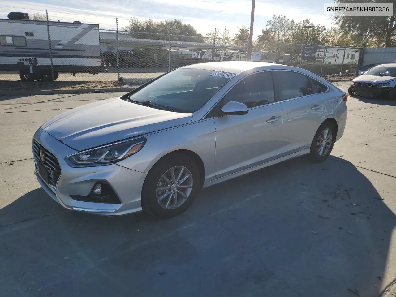 2019 Hyundai Sonata Se VIN: 5NPE24AF5KH800356 Lot: 79485384