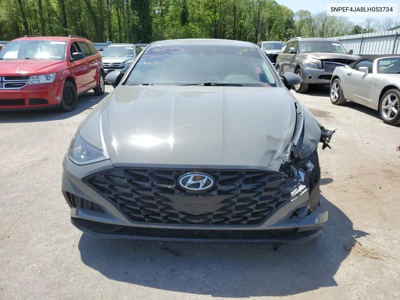 2020 Hyundai Sonata Sel VIN: 5NPEF4JA8LH053734 Lot: 51376574