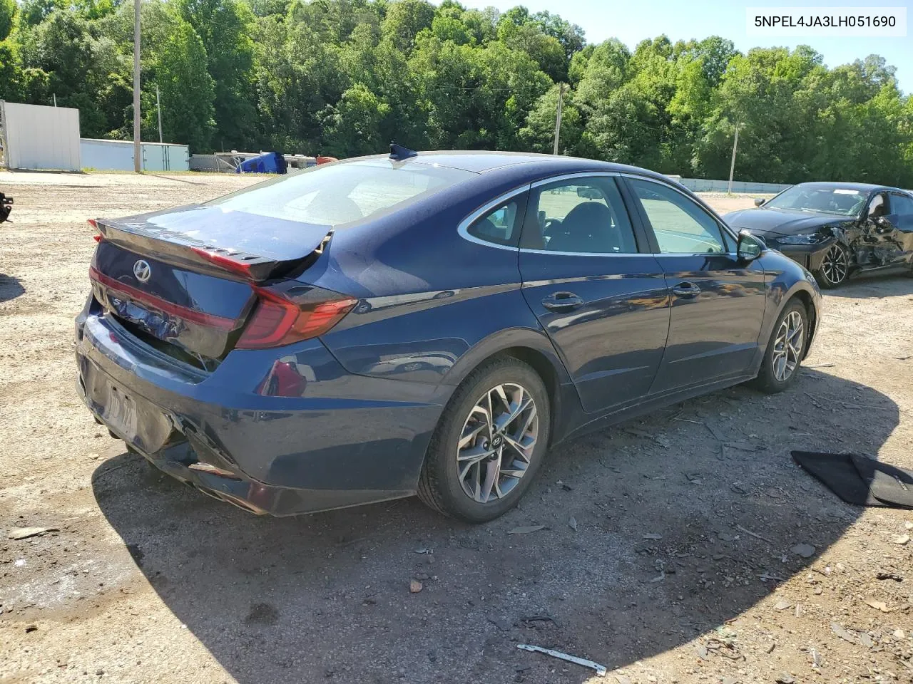 2020 Hyundai Sonata Sel VIN: 5NPEL4JA3LH051690 Lot: 54202024