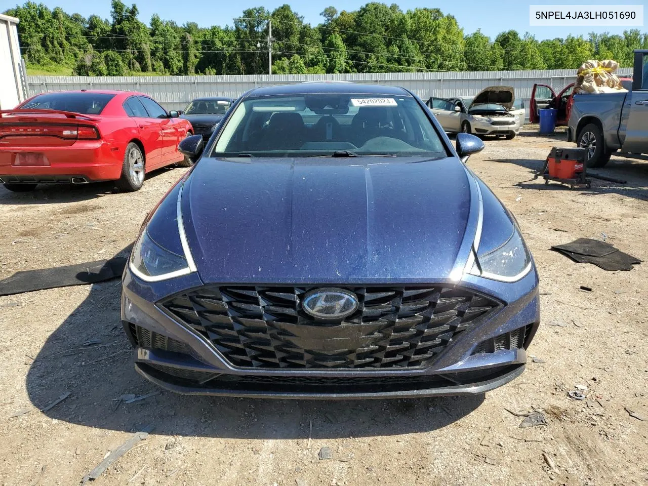 2020 Hyundai Sonata Sel VIN: 5NPEL4JA3LH051690 Lot: 54202024